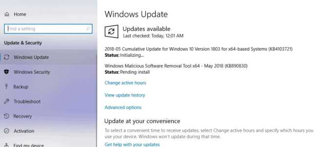 Windows 10 версия 1803 Накопительное обновление KB4103721 ОС Build 17134.48 журнал изменений