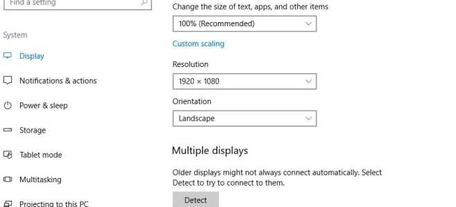 Решено: не удается настроить разрешение экрана в Windows 10