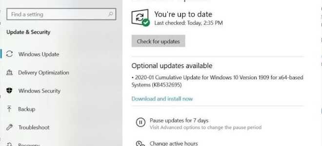 Загрузите накопительное обновление KB4532695 для Windows 10 версий 1903 и 1909 гг.