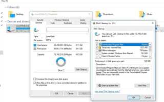 Удалите Windows.old, чтобы освободить дисковое пространство после обновления до версии 1803 до Windows 10