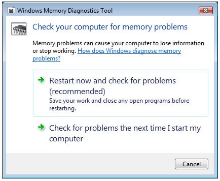 Средство диагностики памяти Windows