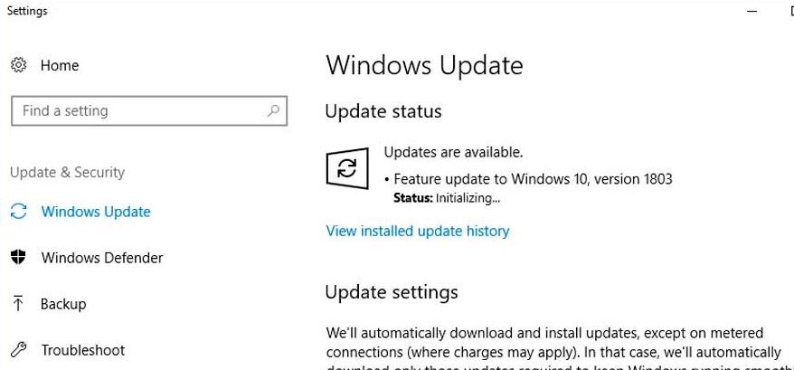 Обновление функции до версии 103 для Windows 10