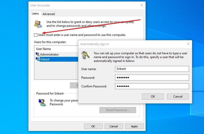 Обойти логин пароль windows 10