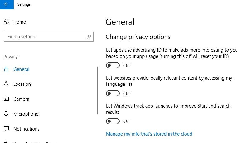 Отключить отслеживание и отчетность в Windows 10