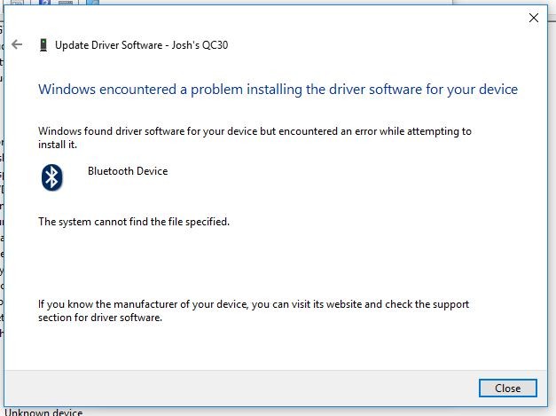 Windows столкнулась с проблемой при установке программного обеспечения драйвера для вашего устройства