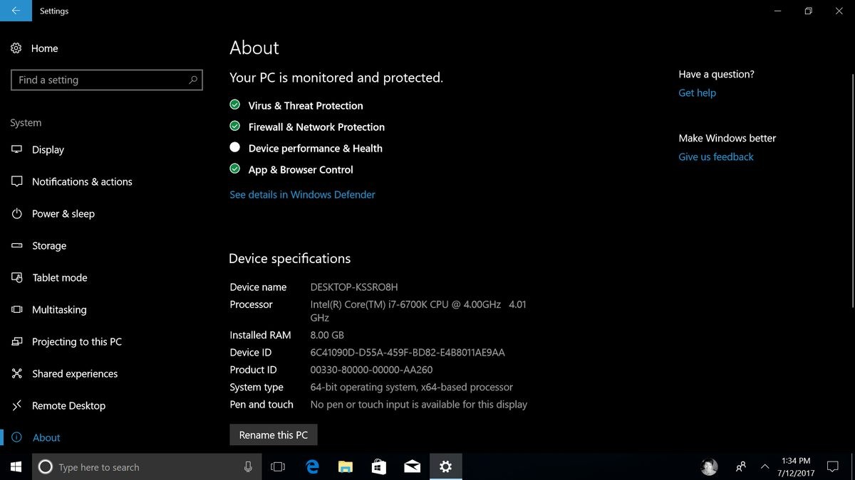 Windows 10 осень создатели обновляют настройки изменений