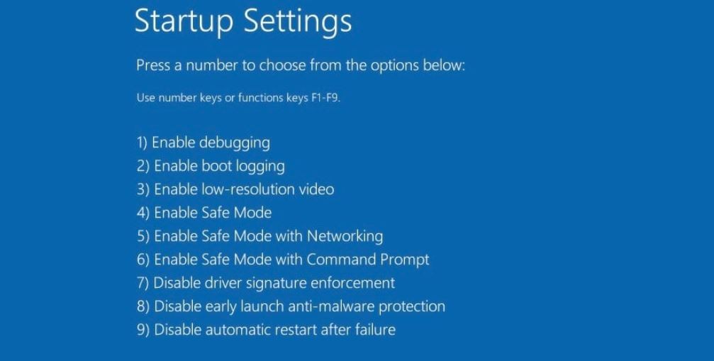Загрузите Windows 10 в безопасный режим