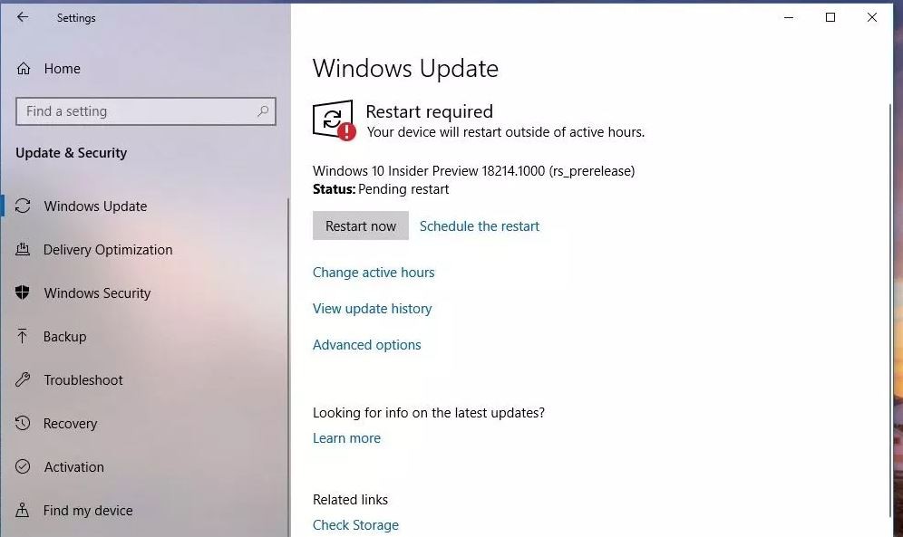 Загрузить Windows 10 19H1 build 18214
