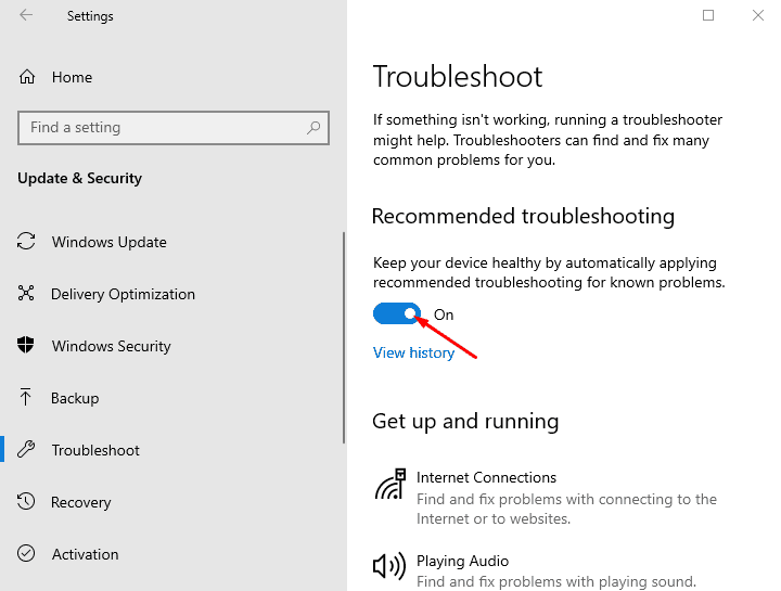 Windows 10 Рекомендуемое решение проблем