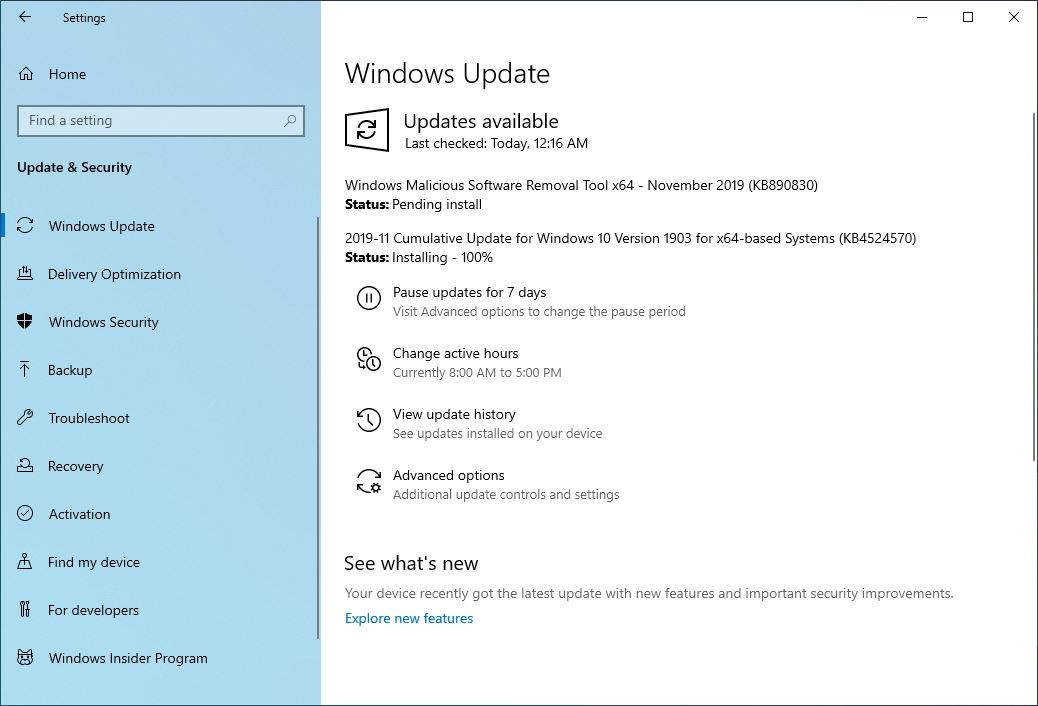 Windows 10 KB4524570