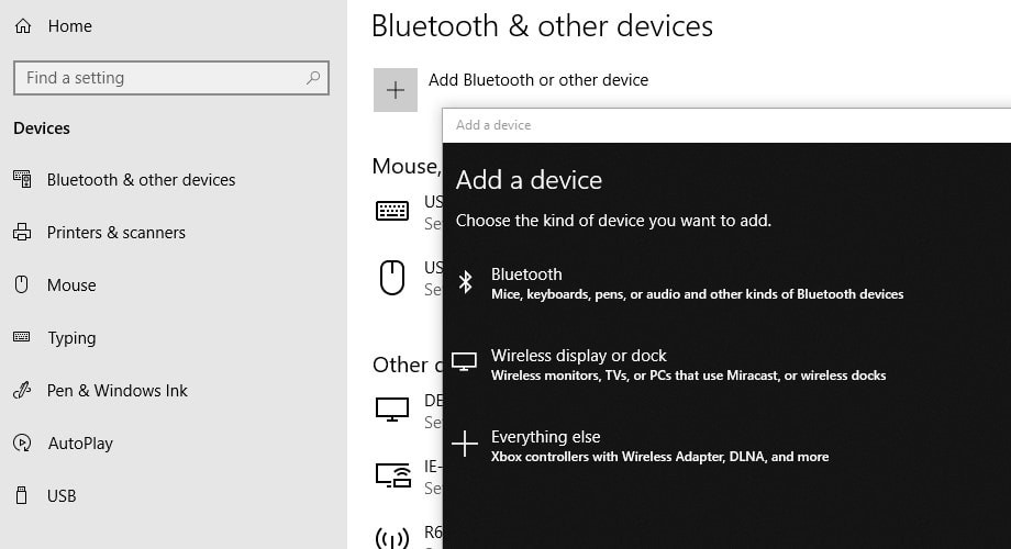 Включить Bluetooth в Windows 10