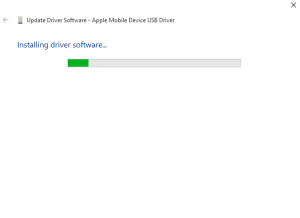 установка программного обеспечения драйвера на Windows 10