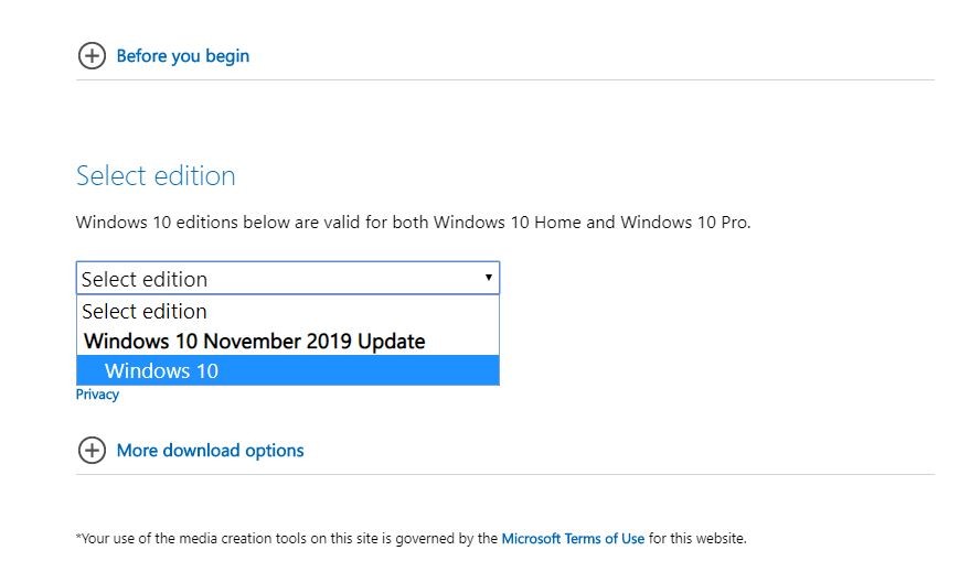 Скачать Windows 10 Ноябрь 2019 Обновление ISO