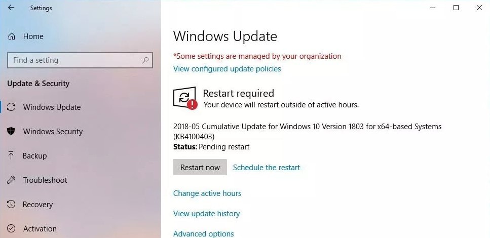 Windows 10 ОБНОВЛЕНИЕ KB4100403