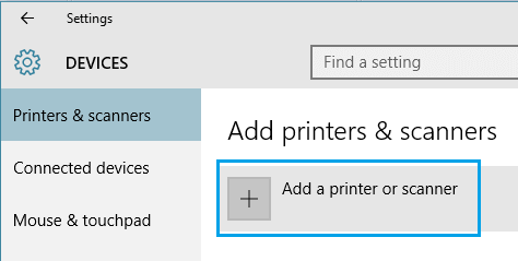 добавить сканер принтера windows 10
