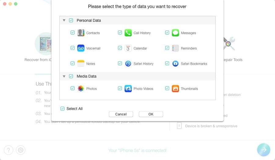 PhoneRescue iOS Восстановление данных