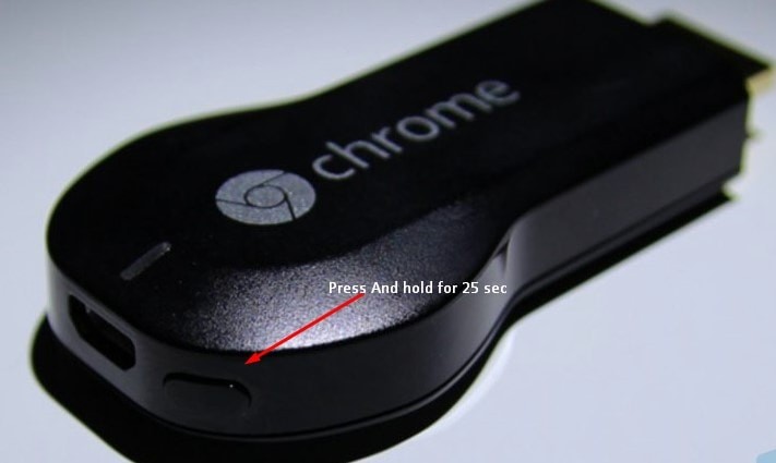 сброс устройства Chromecast