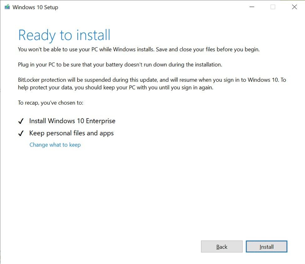 Новый опыт установки Windows 10
