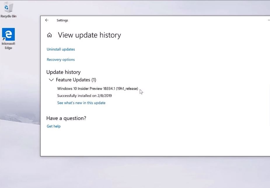 Windows 10 build 18334.1 (19h1_release)