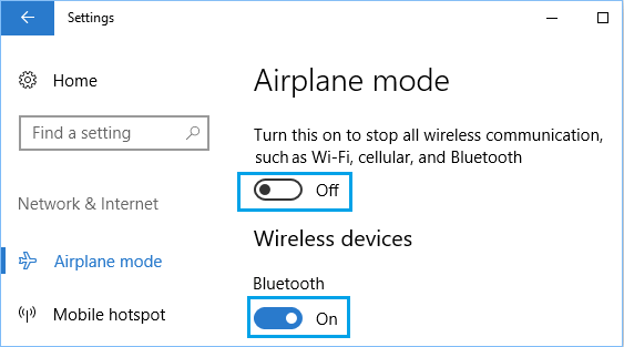 Контроль WiFi и Bluetooth-соединения на Windows 10